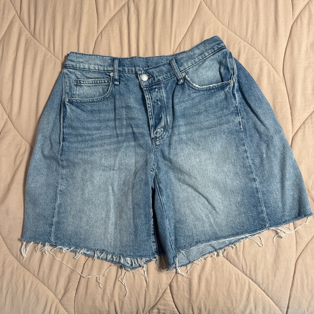 We the Free oversized denim shorts.